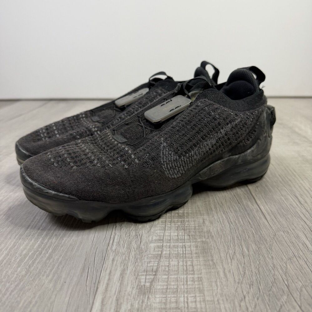 Nike Air Vapormax 2020 Flyknit Mens 8.5 Black Speed Lace Marble CJ6740-002 K